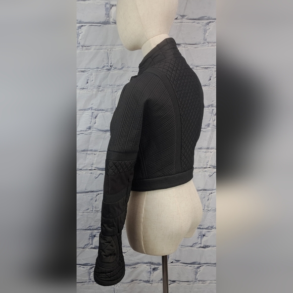 Burberry  Women's Jacket Coat Brown Quilted vintage 90s Y2K Italy 40 EU / 6 US - Picture 4 of 16